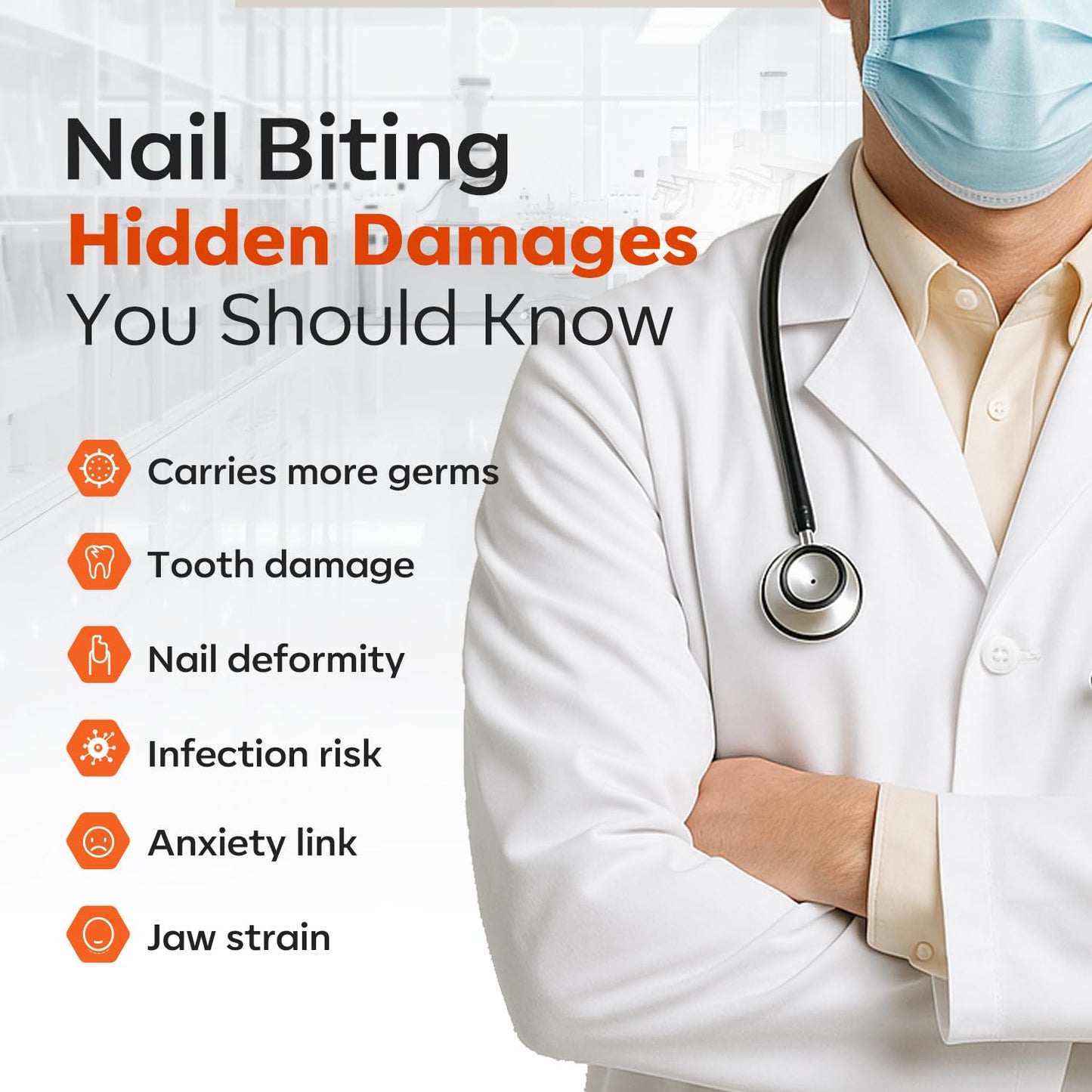 modelones Nail Biting Treatment for Kids Stop Biting Pen Bitter Nail Biting Prevention for Kids Thumb Sucking Deterrent Quick Dry No Bite Nail Polish Nail Repair for Damaged Nails Care 0.24 Fl Oz