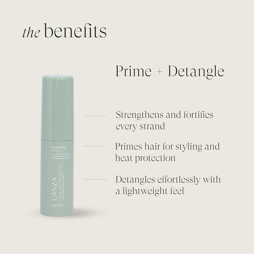L'ANZA Healing Strength Detangling Primer - Leave-In Hair Detangler for Breakage Prevention & UV Protection, 8.5 oz
