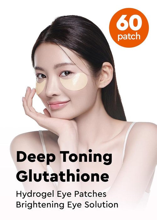 Bewants Deep Toning Glutathione Eye Serum Patches - Korean Retinol & Caffeine Formula | 60 Undereye Masks