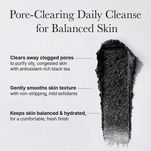 ARENCIA Black Tea Rice Mochi Face Cleanser - Pore Care & Sebum Control for Oily Skin | 120g
