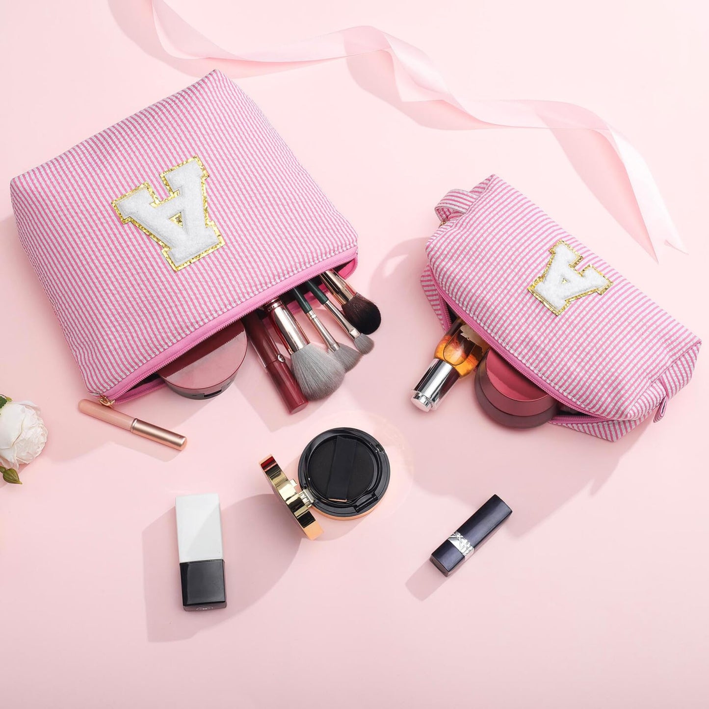 YOOLIFE Birthday Gifts for Women Kids Teen Girls Makeup Bag Cosmetic Bag Travel Toiletry Bags Birthday Gifts Girlfriend Gift Friend Gifts for Women Her Pink G