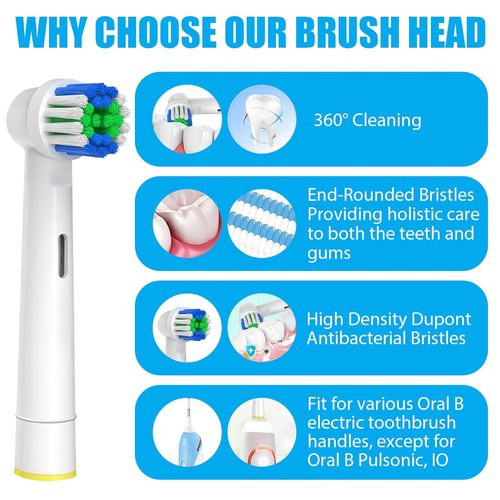 Oral-B Replacement Toothbrush Heads - 20 Professional Electric Brush Heads for Pro Series