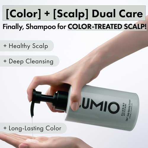 Lumio Color+ Scalp Balancing Shampoo - Color Safe Deep Cleansing for Color-Treated Hair, 15.89 fl. oz.