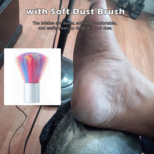 Upgraded Electric Callus Remover for Feet 1200RPM, Adjustable Speed Professional Electric Foot Sander Foot Grinder Heel File Pedicure Tool for Women Men Cracked Dead Skin, 60 Sandpaper Discs, Black
