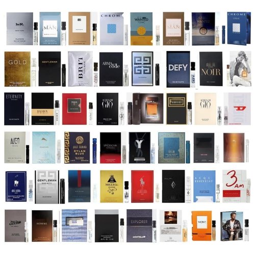 Areej Aroma Selection of 11 Designer Cologne Sample Vials For Men Mixture of Perfumes - Excellent Quality Products - Mix of Scents for all situations - Great for Travel and Smelling Nice at all Times