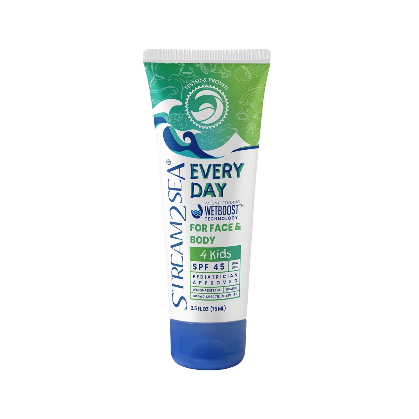 SPF 45 Kids Mineral Sunscreen by [Brand Name] - Biodegradable, Paraben-Free & Reef Safe | 2.5 Fl Oz Non-Greasy Protection Against UVA & UVB