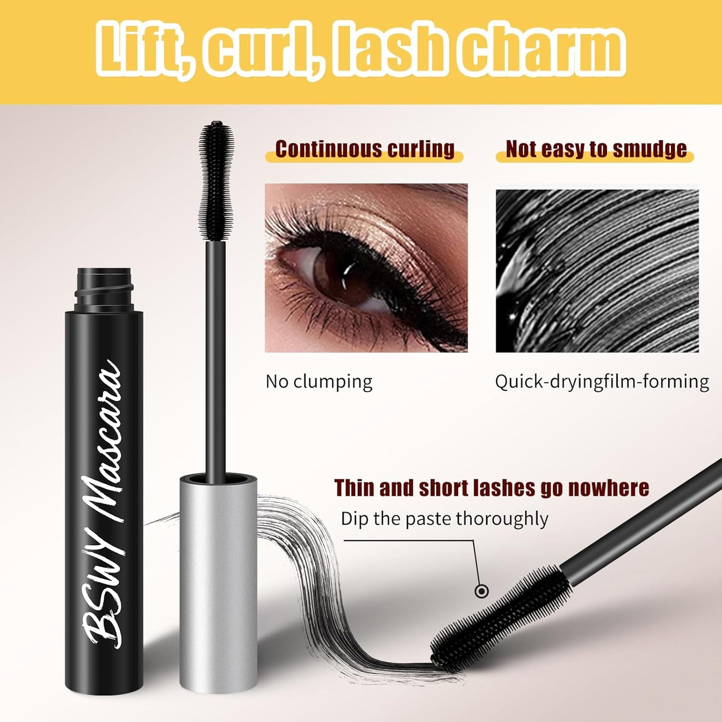 Sky High Telescopic Tubing Mascara - Waterproof, Essence-Infused for Lengthening & Volumizing Lashes