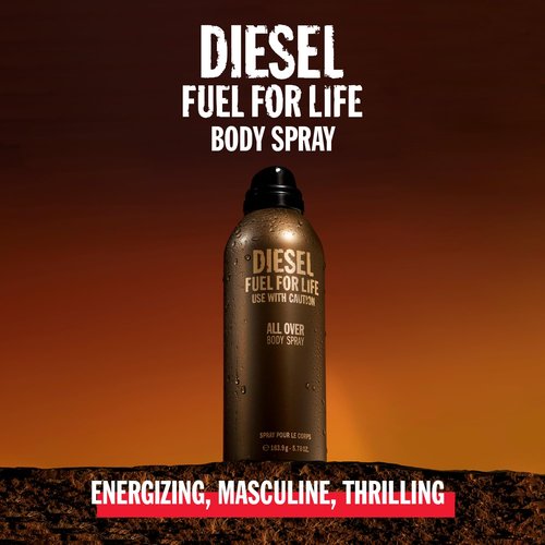 Diesel Fuel For Life - Deodorizing Body Spray for Long-Lasting Freshness | 4.2 oz