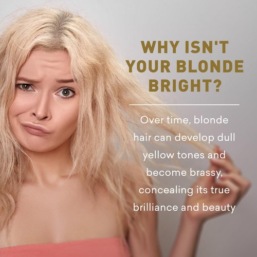 Just Nutritive Shampoo - Blonde Hair Care for Natural & Color-Treated Hair | Neutralizes Brassy Tones, 8 oz.