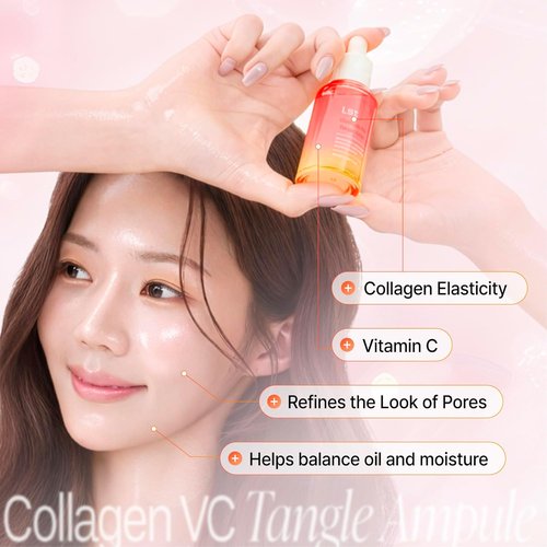 I.st Collagen VC Bounce Ampoule - Korean Vitamin C Face Serum for Hydration | 1.01 Fl Oz