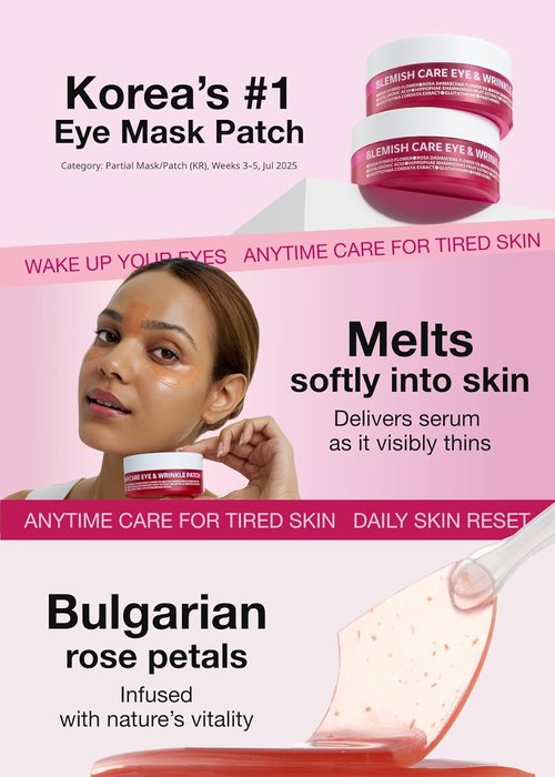 ISOI Blemish Care Under Eye Patches - Hydrating Gel Masks for Dark Circles & Puffiness | 90 Pcs, 3.17 Oz