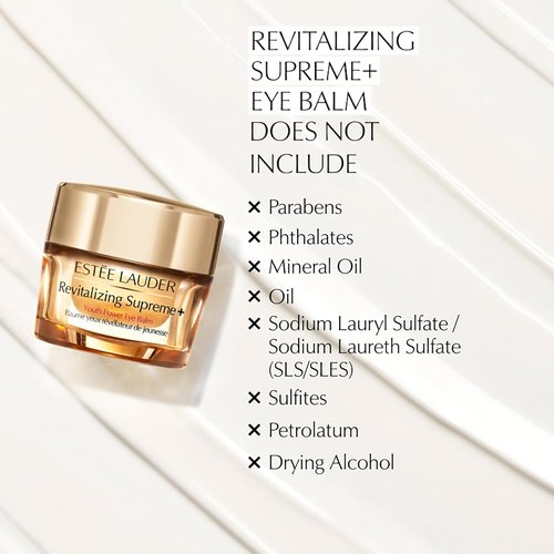 Estée Lauder Revitalizing Supreme+ Hydrating Under Eye Balm - Youth Power with Hyaluronic Acid, 0.5 Oz