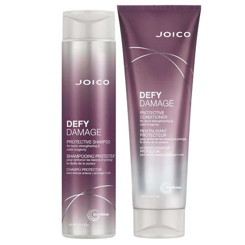 Joico Defy Damage Shampoo & Conditioner Set - Protect Color-Treated Hair | Strengthen Bonds & Preserve Color | Moringa Seed Oil & Arginine