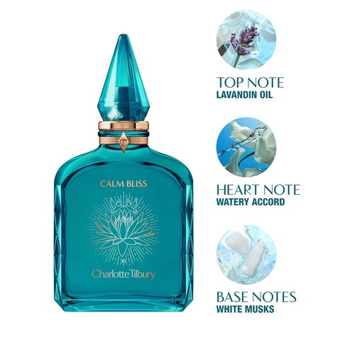 Charlotte Tilbury Calm Bliss Eau De Parfum - Pheromone-Infused Floral Fragrance | Long-Lasting Neroli & Lavandin Notes