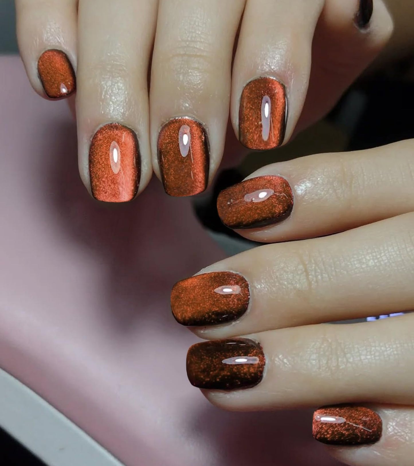 Artquee Press on Nails Short Soft Nude Square False Tips Glossy Reusable Fake Stick on Nails Kit for Women - 30 PCS 15 Sizes