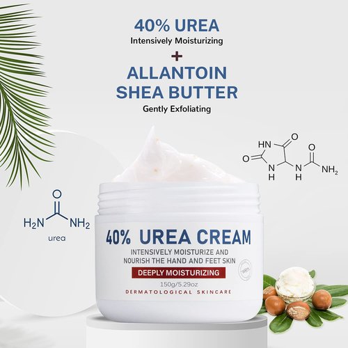 OUKEYA Urea Cream 40 Percent,Foot & Hand Cream for Dry Cracked,Urea Lotion for Feet Maximum Strength(4 Packs)