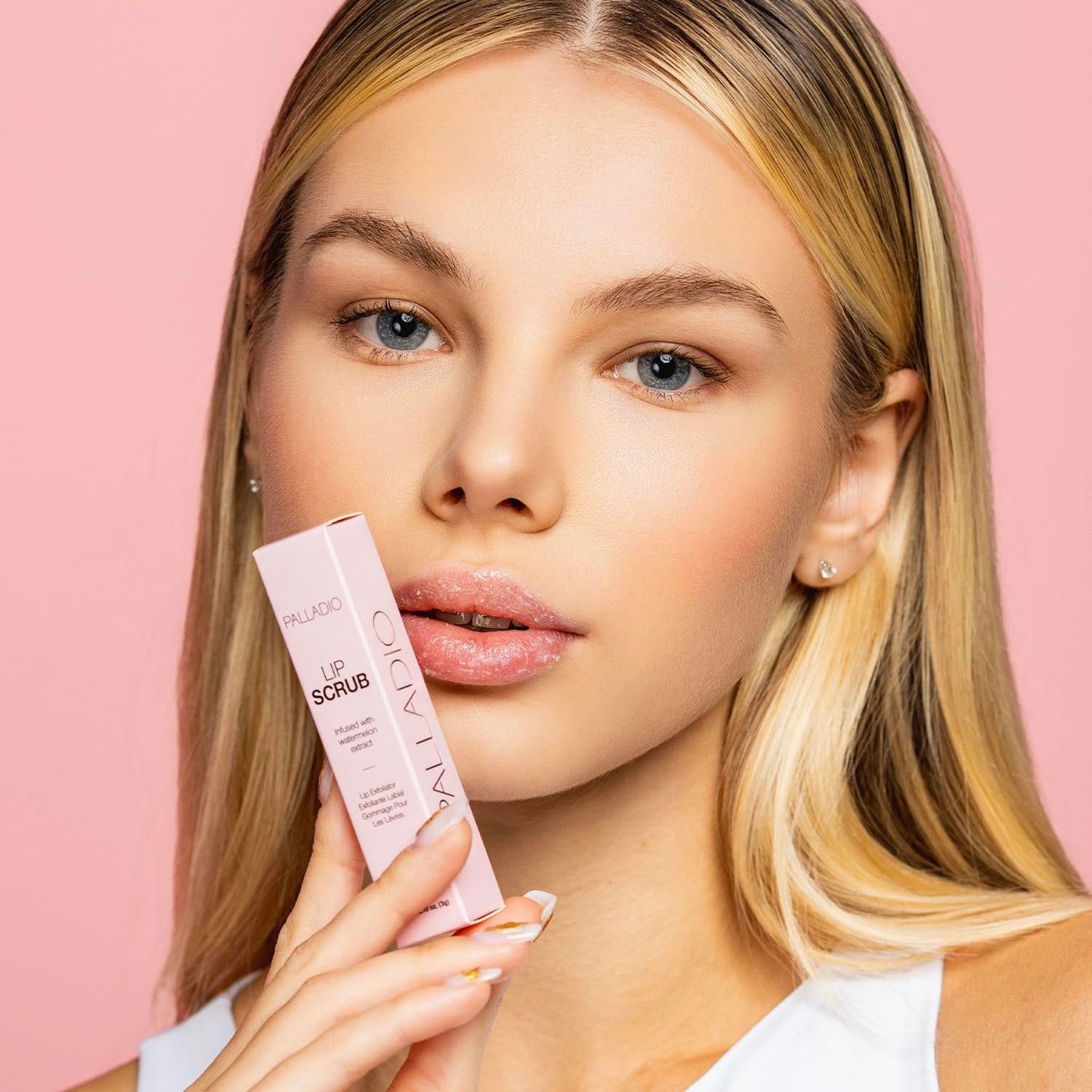 Palladio Lip Scrub Exfoliator Moisturizing Scented Lips Scrubber For Exfoliating & Smoothing Lips, Infused With Watermelon Extract Coconut & Vitamin E, Vegan & Cruelty-free