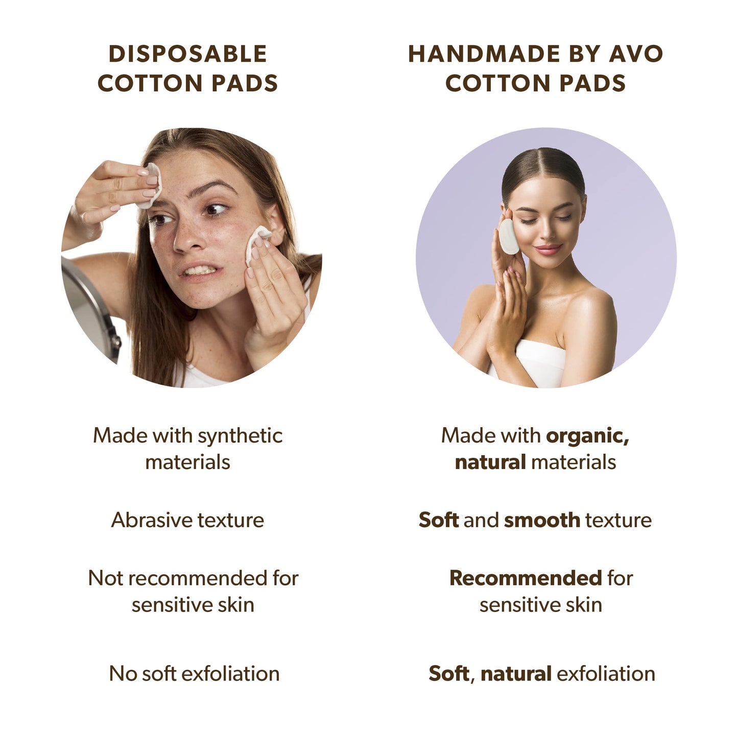 Handmade by AVO - Reusable Pads, Makeup Remover, Organic Cotton Rounds, Pads Facial Rounds Fabric Pouch Laundry Bag (Moon&Star Set)