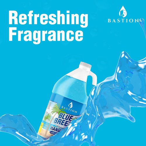 Bastion Blue Breeze Antibacterial Foaming Hand Soap - 1 Gallon Bulk Refill | Rich Lather & Moisturizing Formula