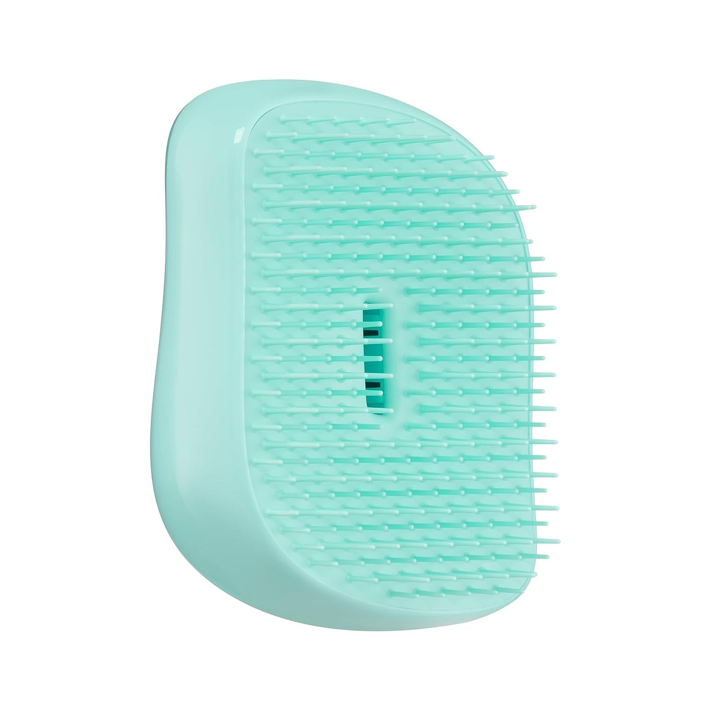 Tangle Teezer | Compact Styler Detangling Hairbrush - Travel-Friendly, Protective Cover & Two-Tiered Teeth | Teal Matte Chrome