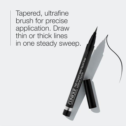 Clinique High Impact Easy Liquid Eyeliner - Waterproof, Long-Lasting, Smudge-Resistant | Safe for Sensitive Eyes