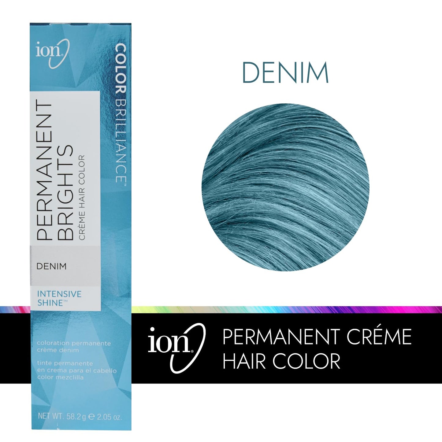 Ion Permanent Brights Creme Hair Color Denim Denim