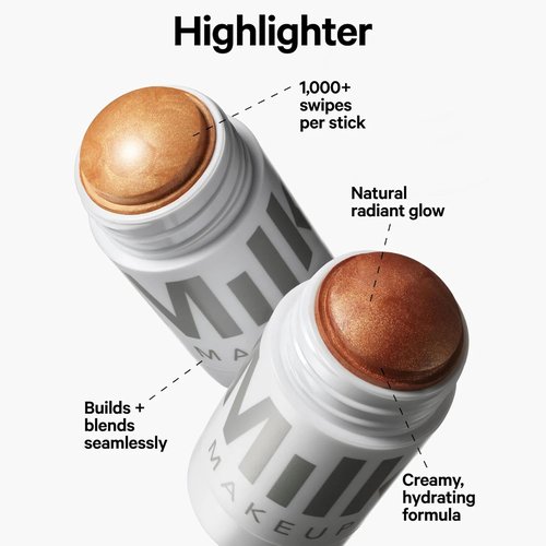 Milk Makeup Highlighter Stick - Creamy Radiant Highlighter for Face & Body | Buildable Vegan Formula