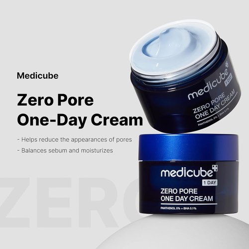 Medicube Zero Pore One-Day Cream - Pore Refining Formula with Salicylic Acid & Niacinamide | 1.69 fl. oz.