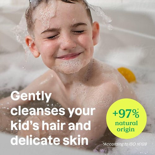 ATTITUDE Kids Shampoo & Body Wash - EWG Verified, Vegan, Plant-Based, Watermelon & Coco, 16 Fl Oz