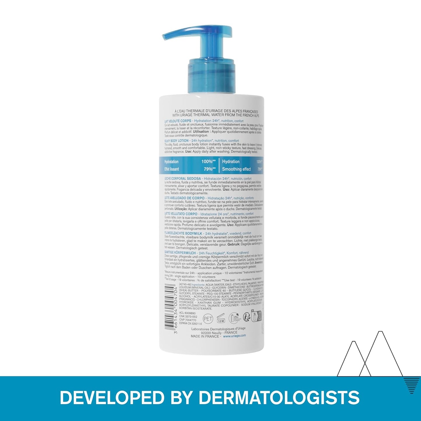 Uriage Moisturizing Body Lotion - Hydrating Shea Butter & Hyaluronic Acid Formula | 24-Hour Silky Hydration