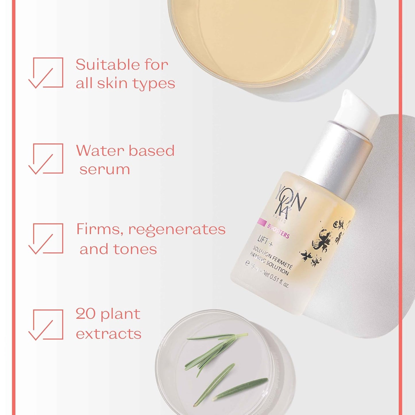 Yon-Ka Booster Lift Plus - Anti-Aging Firming Concentrate for Healthy Skin | Tone & Tighten | 0.51 fl oz