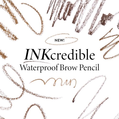Laura Geller New York INKcredible Waterproof Brow Pencil - Long-Lasting Eyebrow Filler with Spoolie Brush (02 Taupe)