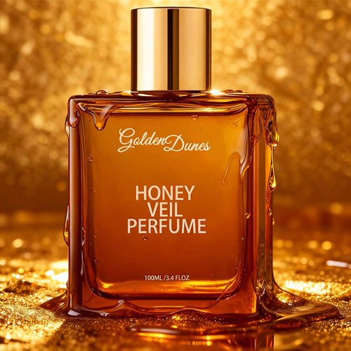 HABOHUSE Golden Dunes Honey Veil Eau de Parfum – Honey, Oud, Patchouli, Vanilla & Bergamot with Floral-Amber Spicy Notes, Clean Vegan Essential Oils, Long-Lasting Unisex Fragrance, 100 ml