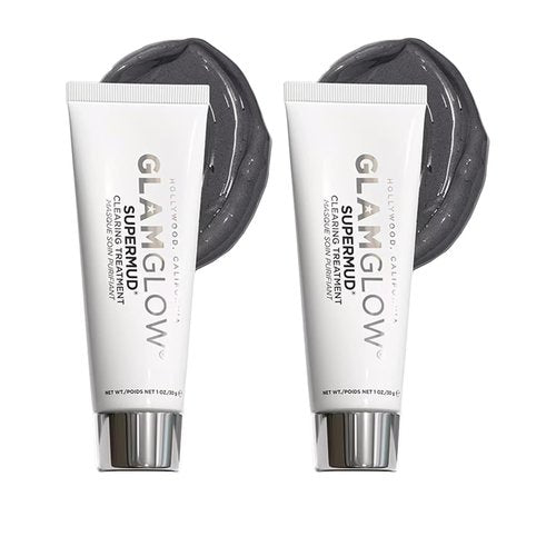 Glamglow SUPERMUD Clearing Face Mask - Instant Treatment for Acne-Prone Skin | Activated Charcoal & BHA