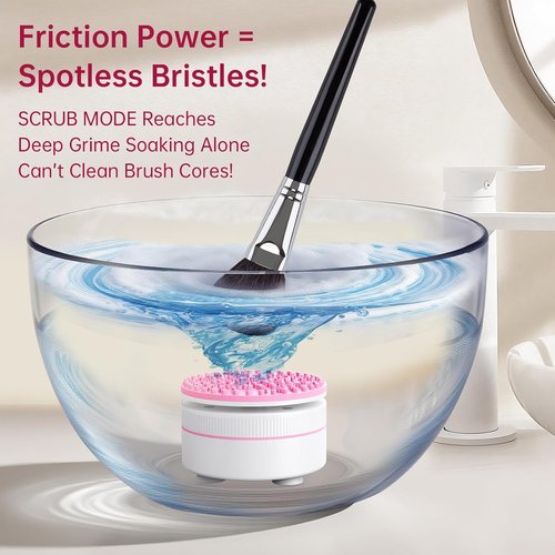 Norate Electric Makeup Brush Cleaner - Deep Clean Residue Removal for Brushes | Perfect Christmas Gift for Women & Teens