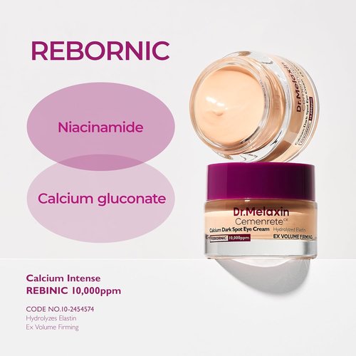 Dr. Melaxin Calcium Dark Spot Eye Cream - Niacinamide & Calcium Gluconate for Dark Circles | 15g | Firming Hydration