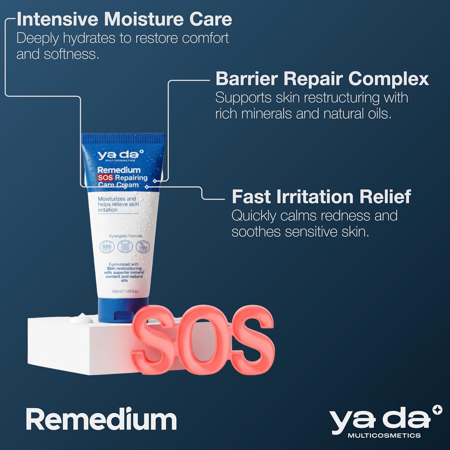 Skiennix Skin Barrier Repair Cream - Soothing Face Moisturizer with Olive Oil & Calendula | 1.7 Fl Oz