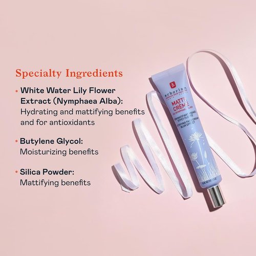 Erborian Matte Face Cream - Mattifying & Blurring Primer for Oily Skin | 1.5 Oz for Poreless Finish