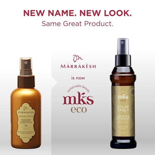 MKS Eco Color Care Leave-In Treatment | Sunflower Scent - 4 Fl Oz - Enhances Shine & Controls Frizz with Argan & Hemp Oil - Vegan & Cruelty-Free
