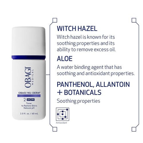 Obagi | Nu-Derm Face Toner - Hydrating Formula for Radiant Skin | 6.7 Fl Oz