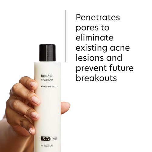 PCA SKIN 5% Benzoyl Peroxide Face Wash - Foaming Acne Cleanser for Oily Skin | 7 Oz Bottle