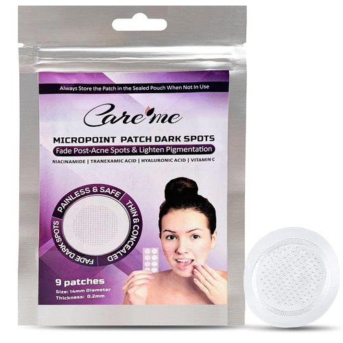Care Me Microdart Dark Spot Patch - 127 Micropoints for Fading Acne Marks & Dark Spots | 1 Pack of 9 Patches