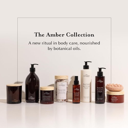 A LA MAISON Cleansing Shower Oil - Nourishing White Tea & Rose Formula for Soft Skin