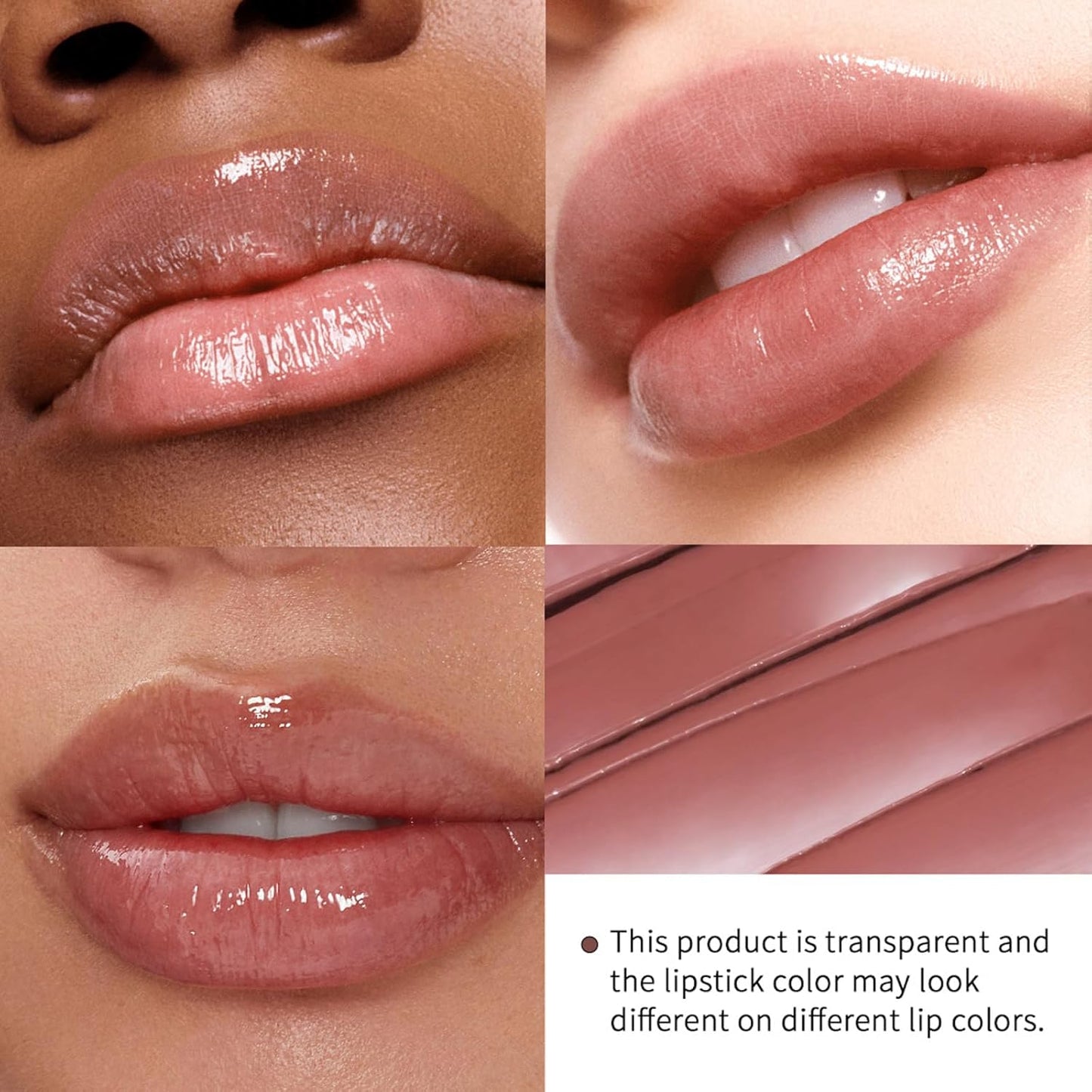 Baisen Diary Honey Lipstick - Sheer Hydrating Tinted Lip Balm for All Skin Tones | Natural Black Cherry Tint (Nude Honey)