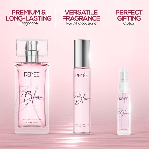 Renee Eau De Parfum Bloom 15ml - Premium Long-Lasting Luxury Perfume | Unisex Scent with Almond Notes