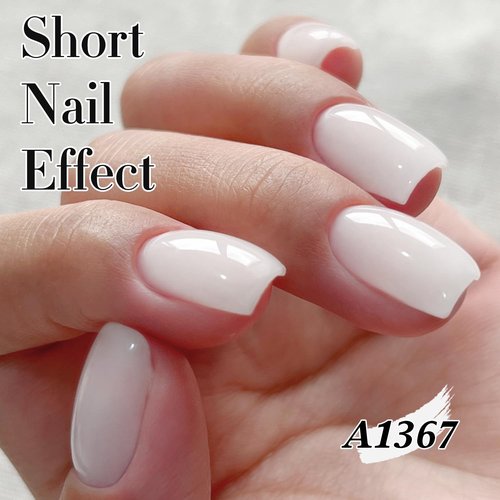 Double Rhythm Gel Nail Polish - Pure Sheer Soak Off Formula for DIY Manicure | Milky White 15ML