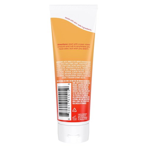 Lume Whole Body Deodorant - Invisible Cream Tube for 72-Hour Odor Control - Aluminum & Baking Soda Free - 3 oz (Clean Tangerine)