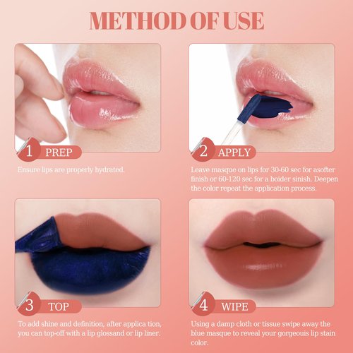 Lip Stain Peel Off & Wipe-Off, Long Lasting Waterproof Lip Tint, Smudge Proof, Transfer Resistant, Easy Wipe Finish, High Pigment Matte Lip Color, All-Day Kiss-Proof Lip Makeup，Nude Apricot