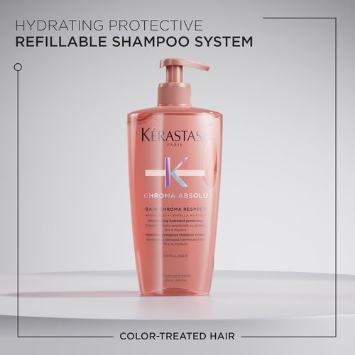Kerastase Chroma Absolute Shampoo - Hydrating Formula for Color-Treated Hair | Protects & Nourishes Fine to Medium Hair