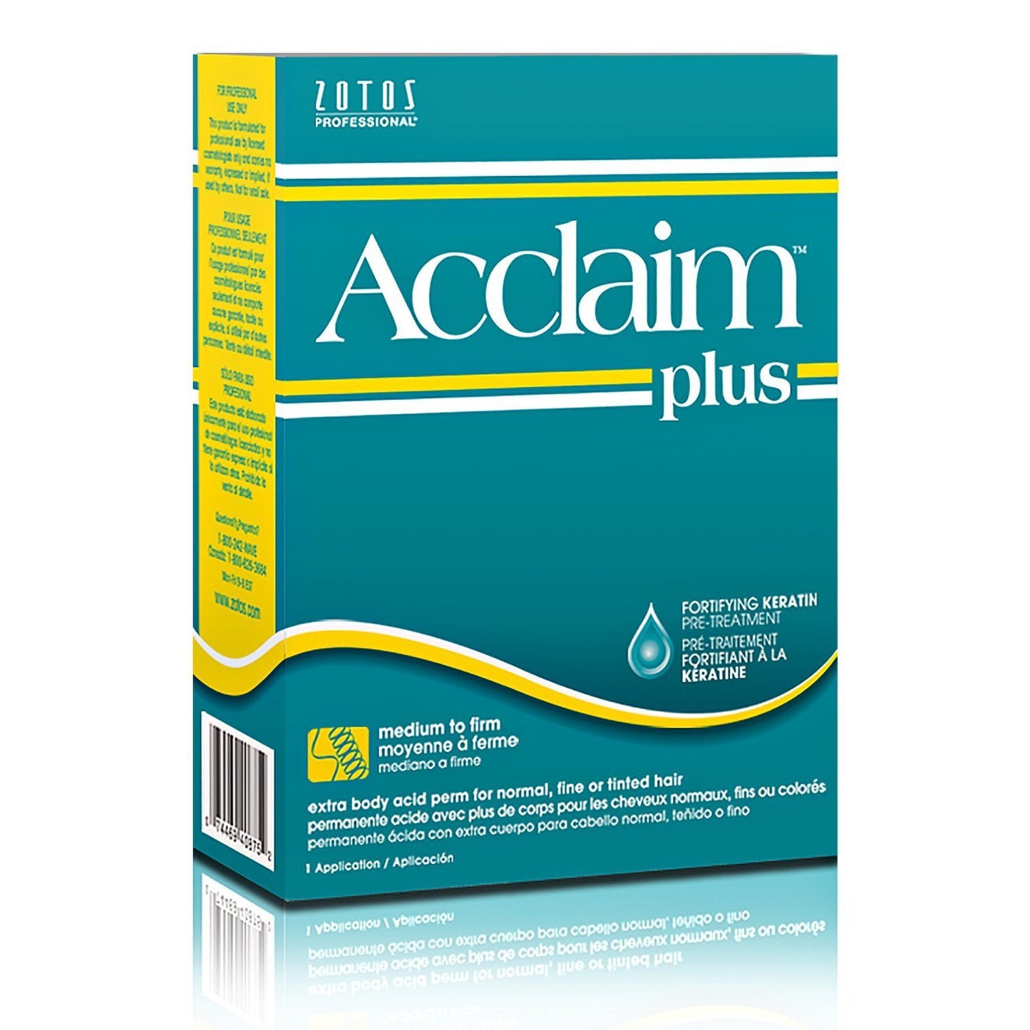 Zotos Acclaim Plus Extra Body Acid Perm - Unisex Hair Treatment for Voluminous Styles | 1 Application